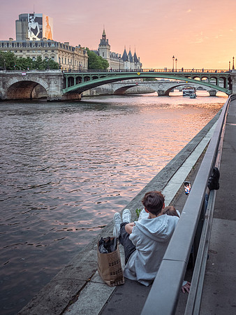 Selfie by the Seine, Paris, France