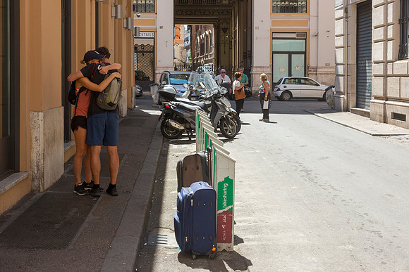 Farewell Embrace, Rome, Italy