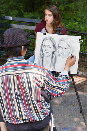 Portrait Artist, Central Park, New York