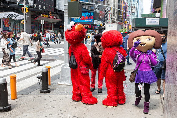 Mickey and Friends taking a Break, W 42st & Broadway