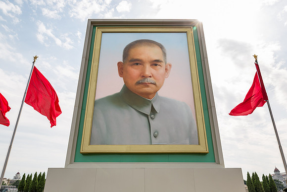 Portrait of Sun Yat-sen, Tiananmen Square, Beijing, China