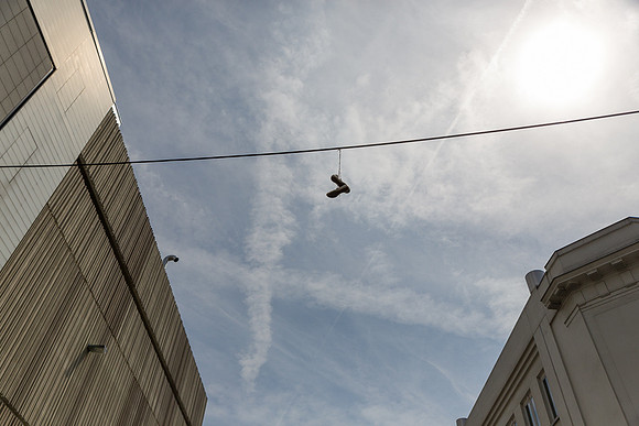 Shoe Tossing, Brussels, Belgium