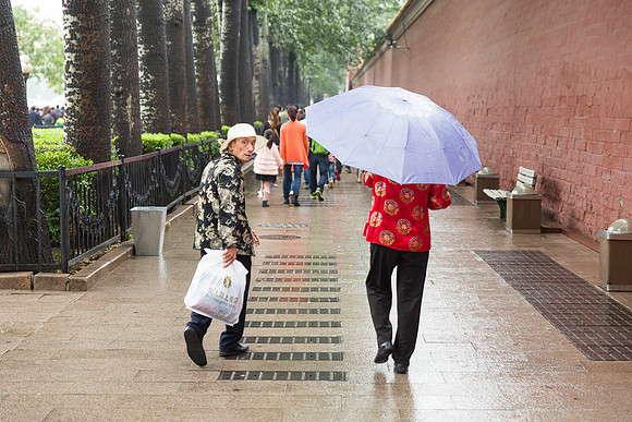Chinese Couple, National Day, Forbidden City, Beijing, China