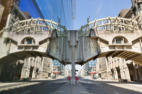 Skybridge, Rue Belliard / Belliardstraat, Brussels, Belgium
