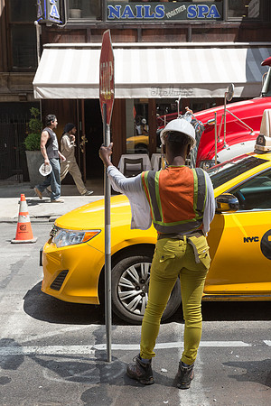 Female Construction Worker, Manhattan, New York