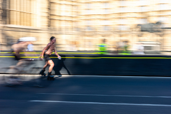 Man on Roller Skates, Wesrminster, London