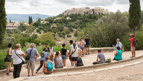 Tourists, Ancient Agora, Athens