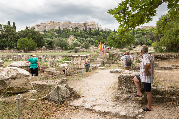 Tourists, Ancient Agora, Athens