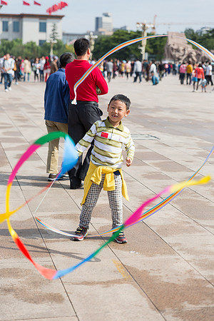 Chinese Boy, Tiananmen Square, Beijing, China