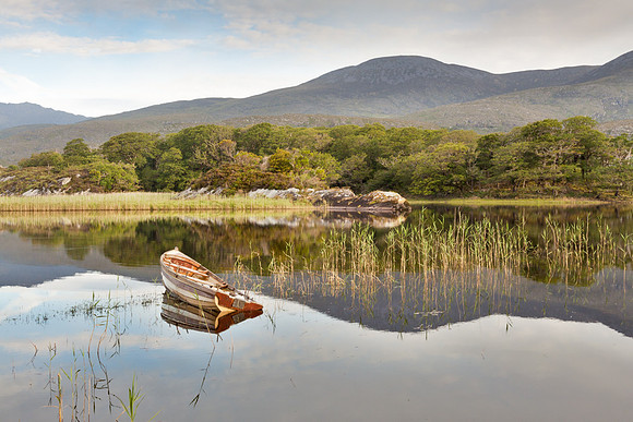 Half Sunken Boat, Killarney Lakes, County Kerry