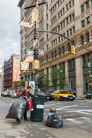 Intersection of Mercer & Broome St., New York City