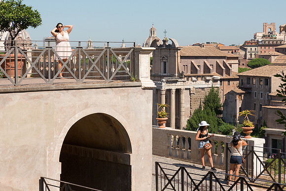 Posing, Rome, Italy