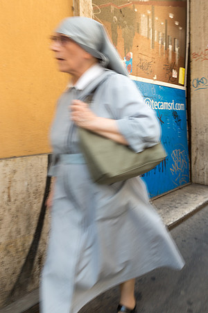 Fleeting Nun, Florence, Italy