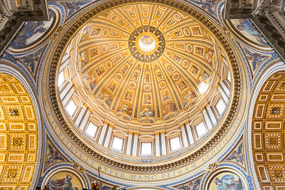 St. Peter's Dome, Saint Peter's Basilica, Vatican City, Italy